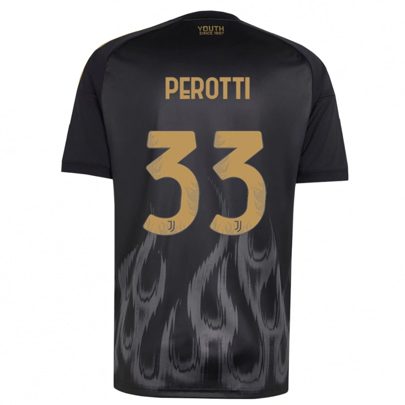 Danxen Dames Clemente Perotti #33 Zwart Bruin Thuisshirt Derde Tenue 2026/27 T-Shirt België