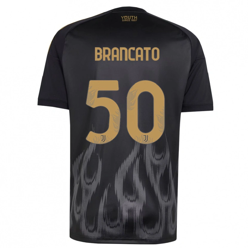 Danxen Dames Alessandro Brancato #50 Zwart Bruin Thuisshirt Derde Tenue 2026/27 T-Shirt België