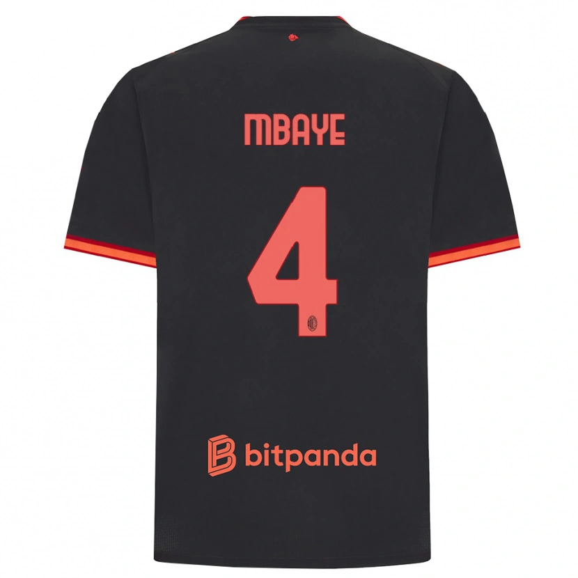 Danxen Dames Astin Mbaye #4 Zwart Rood Thuisshirt Derde Tenue 2026/27 T-Shirt België