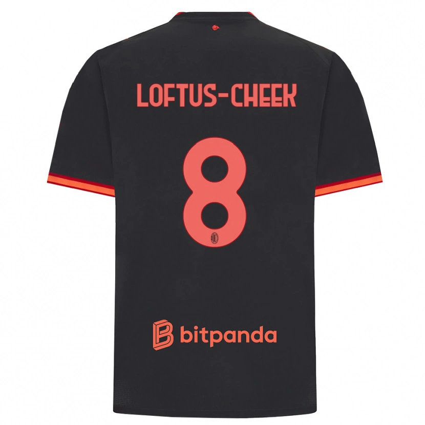 Danxen Dames Ruben Loftus-Cheek #8 Zwart Rood Thuisshirt Derde Tenue 2026/27 T-Shirt België