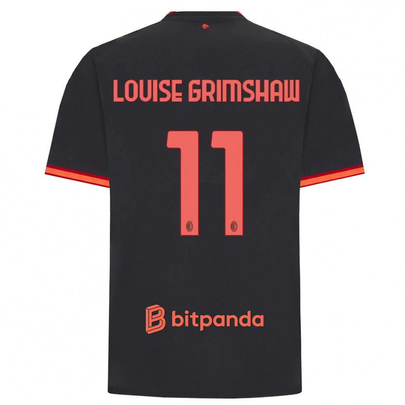 Danxen Dames Christy Louise Grimshaw #11 Zwart Rood Thuisshirt Derde Tenue 2026/27 T-Shirt België