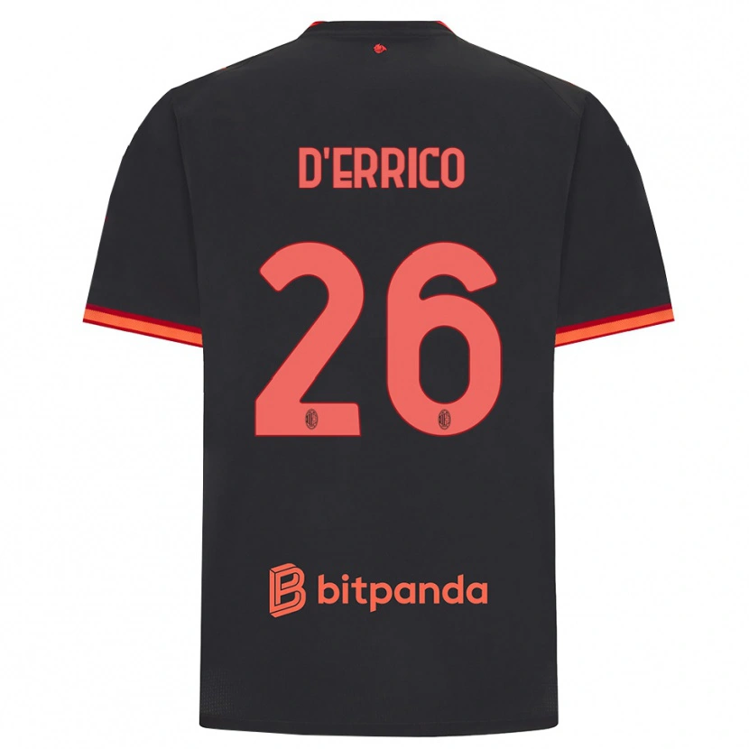 Danxen Dames Leonardo D'errico #26 Zwart Rood Thuisshirt Derde Tenue 2026/27 T-Shirt België