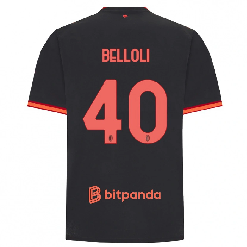 Danxen Dames Sofia Belloli #40 Zwart Rood Thuisshirt Derde Tenue 2026/27 T-Shirt België