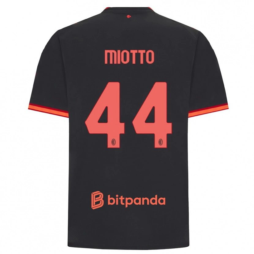 Danxen Dames Giorgia Miotto #44 Zwart Rood Thuisshirt Derde Tenue 2026/27 T-Shirt België