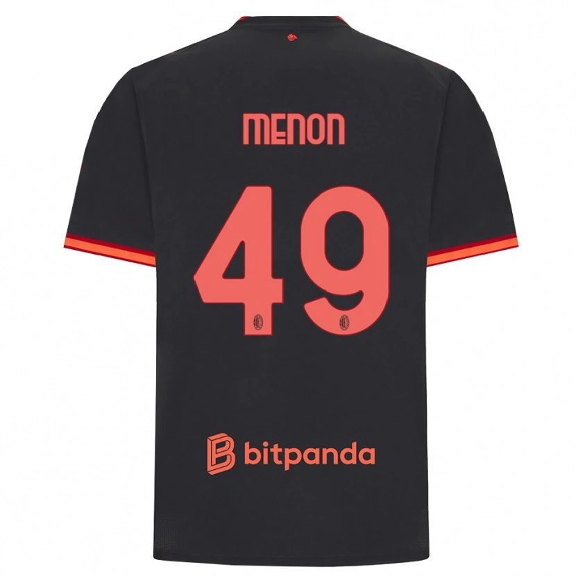 Danxen Dames Luca Menon #49 Zwart Rood Thuisshirt Derde Tenue 2026/27 T-Shirt België