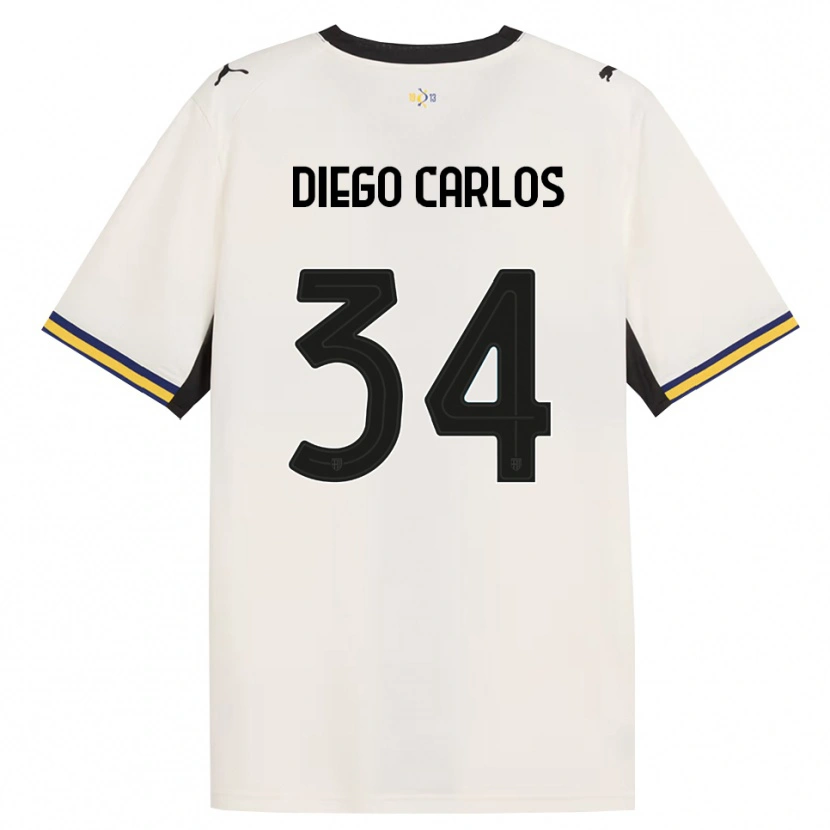 Danxen Dames Diego Carlos #34 Off-White Zwart Geel Thuisshirt Thuistenue 2026/27 T-Shirt België