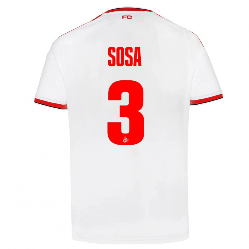 Danxen Kinderen Borna Sosa #3 Wit Rood Zwart Thuisshirt Thuistenue 2026/27 T-Shirt België