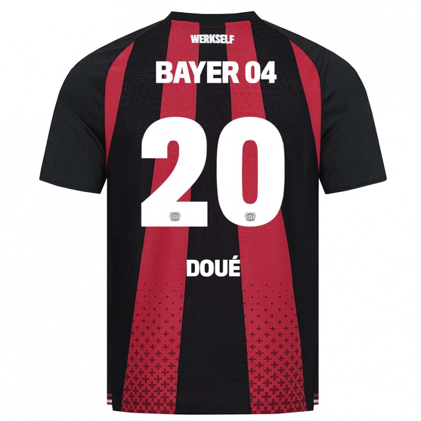 Danxen Kinderen Guéla Doué #20 Zwart Wit Rood Thuisshirt Thuistenue 2026/27 T-Shirt België