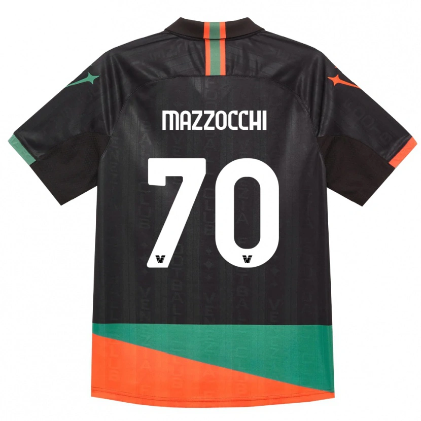 Danxen Kinderen Pasquale Mazzocchi #70 Zwart Oranje Groen Thuisshirt Thuistenue 2026/27 T-Shirt België
