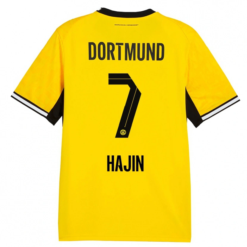 Danxen Kinderen So Hajin #7 Geel Zwart Wit Thuisshirt Thuistenue 2026/27 T-Shirt België