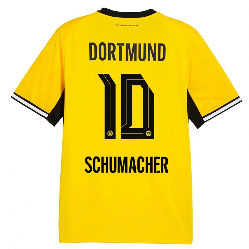 Danxen Kinderen Rita Schumacher #10 Geel Zwart Wit Thuisshirt Thuistenue 2026/27 T-Shirt België
