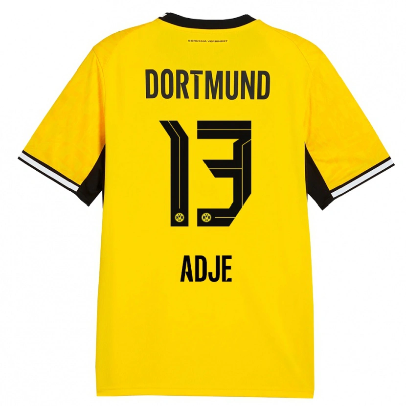 Danxen Kinderen Miguel Adje #13 Geel Zwart Wit Thuisshirt Thuistenue 2026/27 T-Shirt België