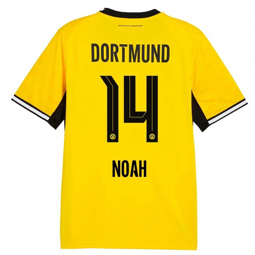 Danxen Kinderen Colin Noah Kleine-Bekel #14 Geel Zwart Wit Thuisshirt Thuistenue 2026/27 T-Shirt België