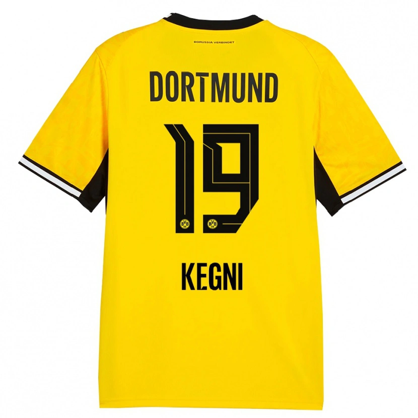 Danxen Kinderen Pharell Kegni #19 Geel Zwart Wit Thuisshirt Thuistenue 2026/27 T-Shirt België