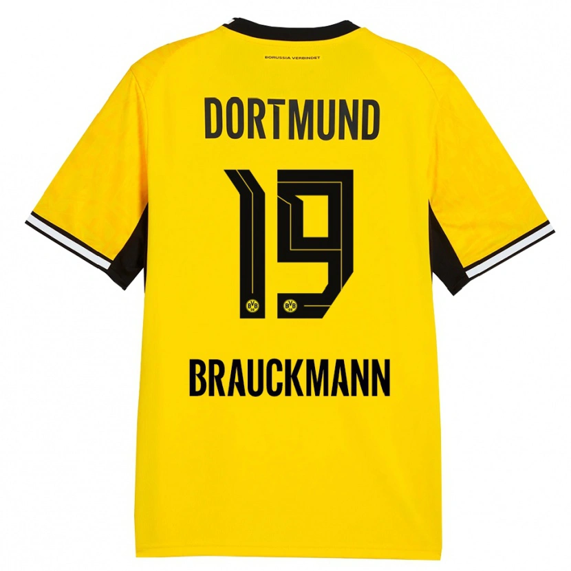 Danxen Kinderen Mats Brauckmann #19 Geel Zwart Wit Thuisshirt Thuistenue 2026/27 T-Shirt België