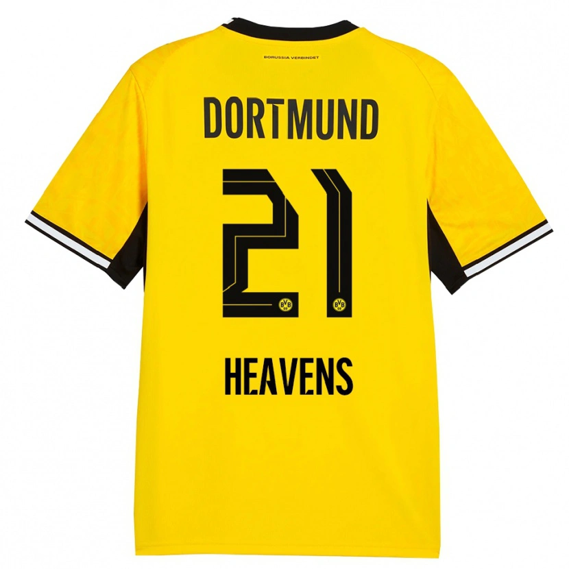Danxen Kinderen Lukas Heavens #21 Geel Zwart Wit Thuisshirt Thuistenue 2026/27 T-Shirt België