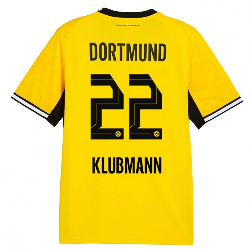 Danxen Kinderen Leon Klubmann #22 Geel Zwart Wit Thuisshirt Thuistenue 2026/27 T-Shirt België
