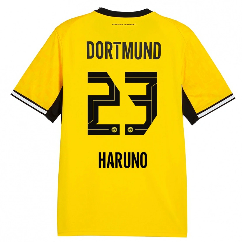 Danxen Kinderen Sasaki Haruno #23 Geel Zwart Wit Thuisshirt Thuistenue 2026/27 T-Shirt België