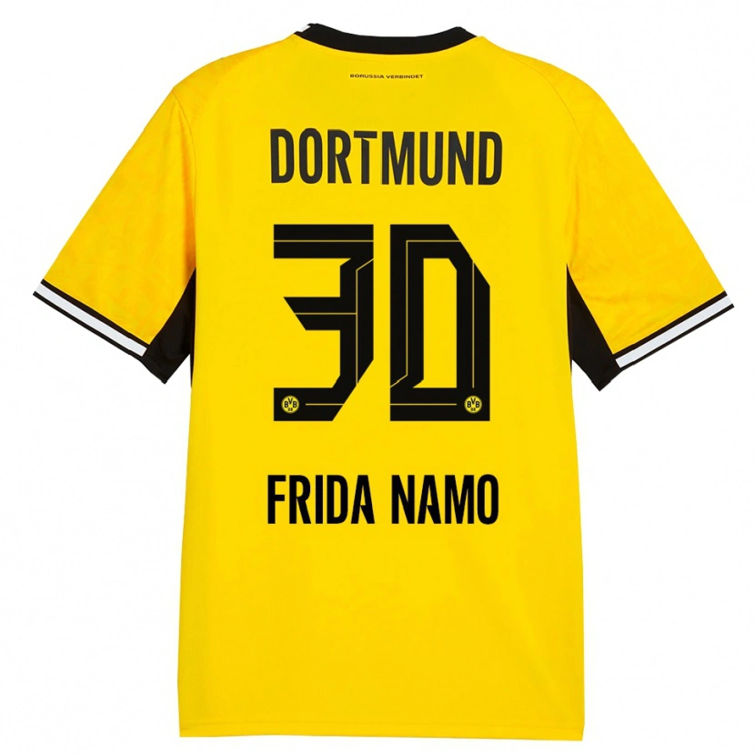 Danxen Kinderen Ronning Frida Namo #30 Geel Zwart Wit Thuisshirt Thuistenue 2026/27 T-Shirt België