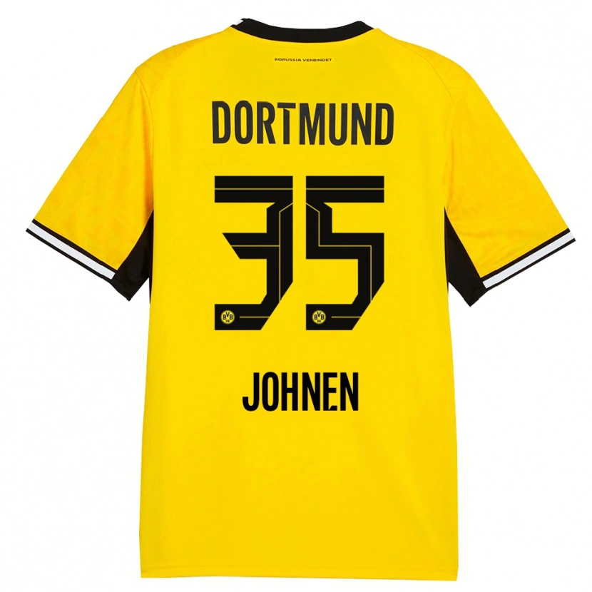 Danxen Kinderen Marcel Johnen #35 Geel Zwart Wit Thuisshirt Thuistenue 2026/27 T-Shirt België