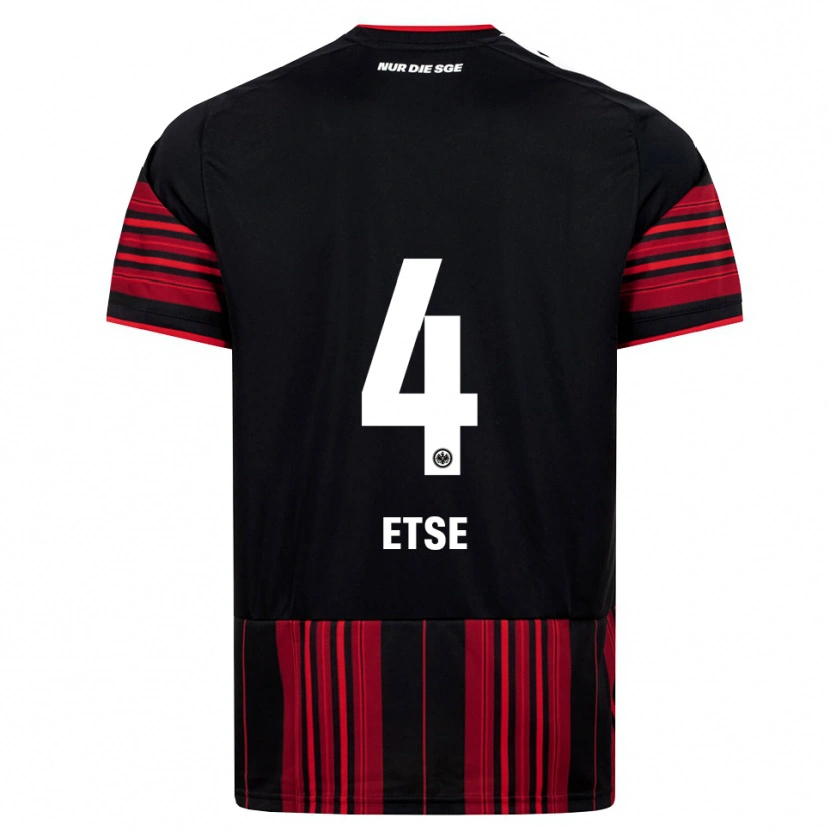 Danxen Kinderen Julian Etse #4 Zwart Rood Wit Thuisshirt Thuistenue 2026/27 T-Shirt België