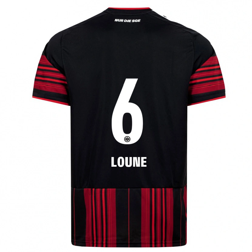 Danxen Kinderen Adam Loune #6 Zwart Rood Wit Thuisshirt Thuistenue 2026/27 T-Shirt België