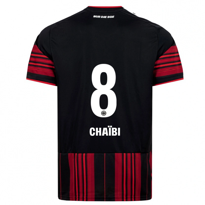 Danxen Kinderen Farès Chaïbi #8 Zwart Rood Wit Thuisshirt Thuistenue 2026/27 T-Shirt België