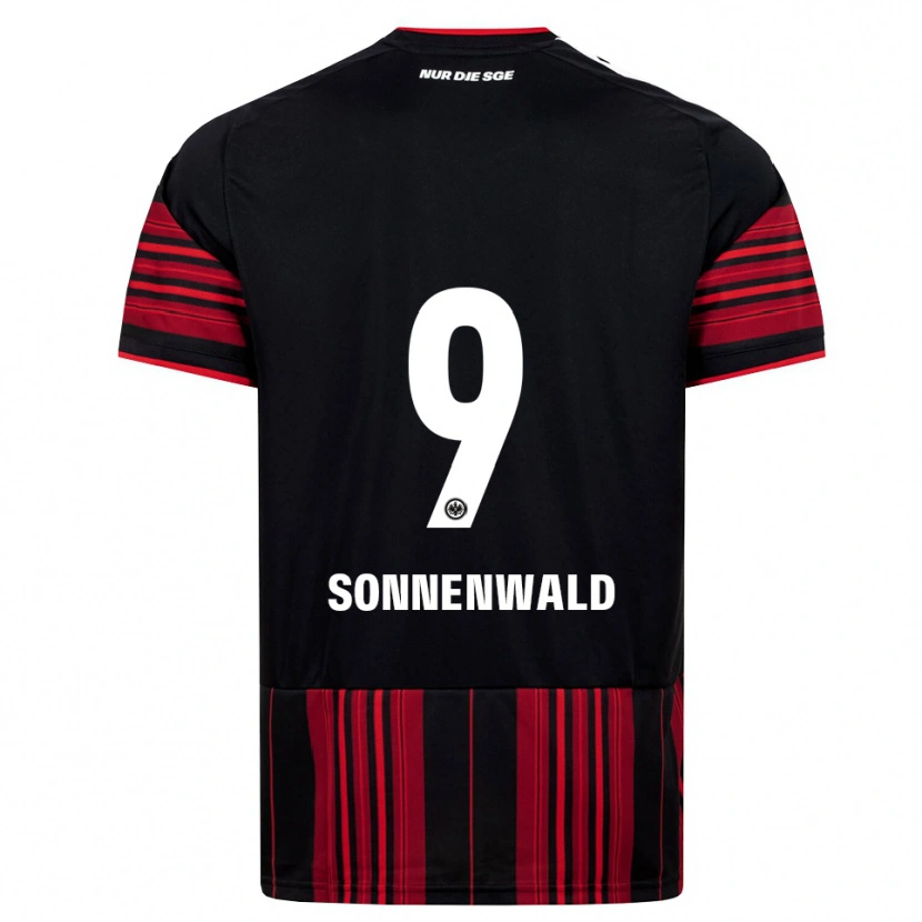Danxen Kinderen Lukas Sonnenwald #9 Zwart Rood Wit Thuisshirt Thuistenue 2026/27 T-Shirt België