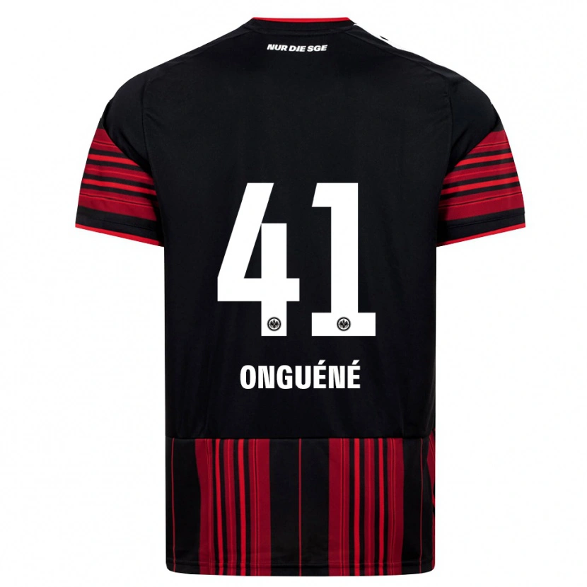 Danxen Kinderen Jérôme Onguéné #41 Zwart Rood Wit Thuisshirt Thuistenue 2026/27 T-Shirt België