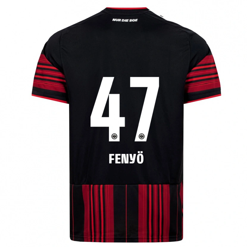 Danxen Kinderen Noah Fenyö #47 Zwart Rood Wit Thuisshirt Thuistenue 2026/27 T-Shirt België