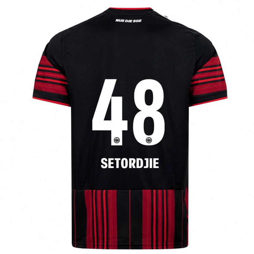 Danxen Kinderen Lawrence Setordjie #48 Zwart Rood Wit Thuisshirt Thuistenue 2026/27 T-Shirt België