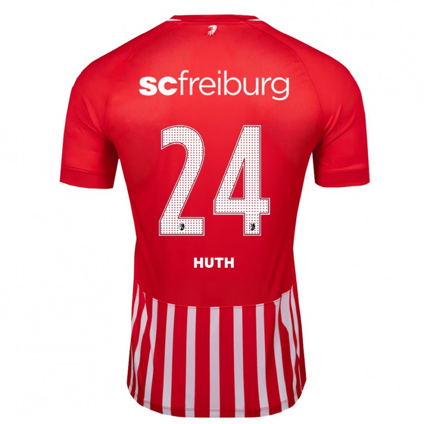 Danxen Kinderen Jannik Huth #24 Rood Wit Zwart Thuisshirt Thuistenue 2026/27 T-Shirt België