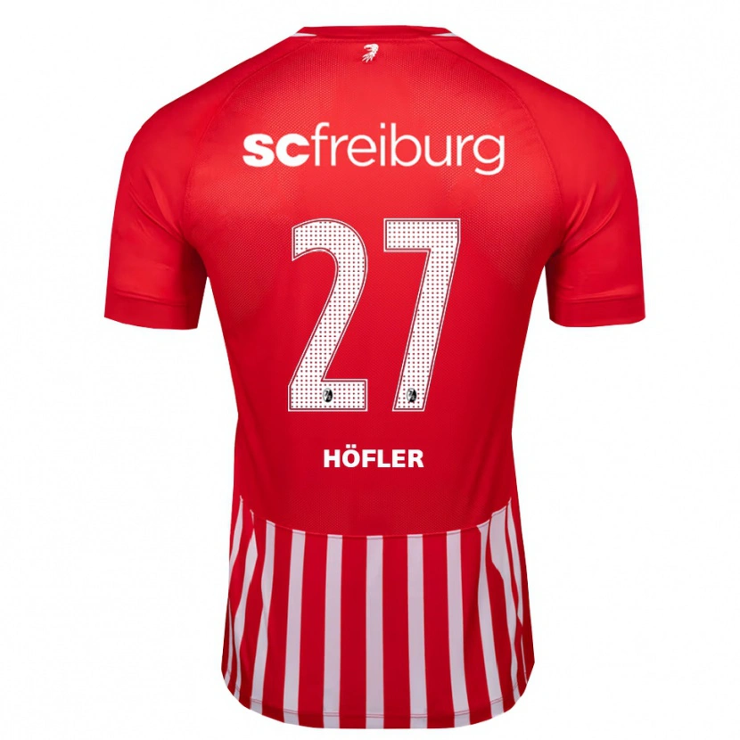 Danxen Kinderen Nicolas Höfler #27 Rood Wit Zwart Thuisshirt Thuistenue 2026/27 T-Shirt België