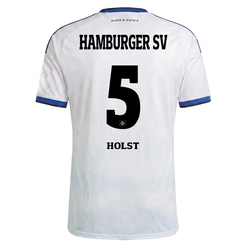 Danxen Kinderen Evelyn Holst #5 Wit Zwart Blauw Thuisshirt Thuistenue 2026/27 T-Shirt België