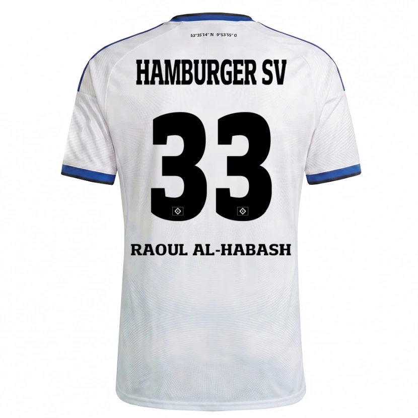 Danxen Kinderen Luca Raoul Al-Habash #33 Wit Zwart Blauw Thuisshirt Thuistenue 2026/27 T-Shirt België