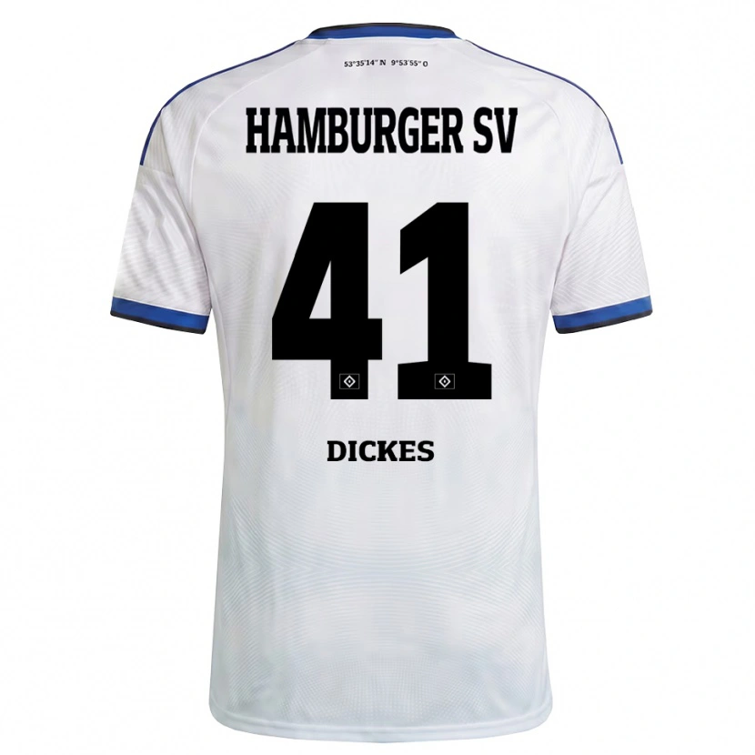 Danxen Kinderen Fernando Dickes #41 Wit Zwart Blauw Thuisshirt Thuistenue 2026/27 T-Shirt België