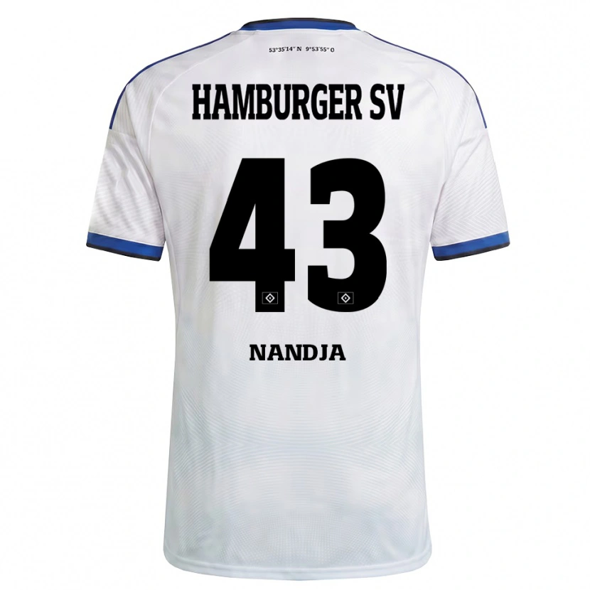 Danxen Kinderen Shafiq Nandja #43 Wit Zwart Blauw Thuisshirt Thuistenue 2026/27 T-Shirt België