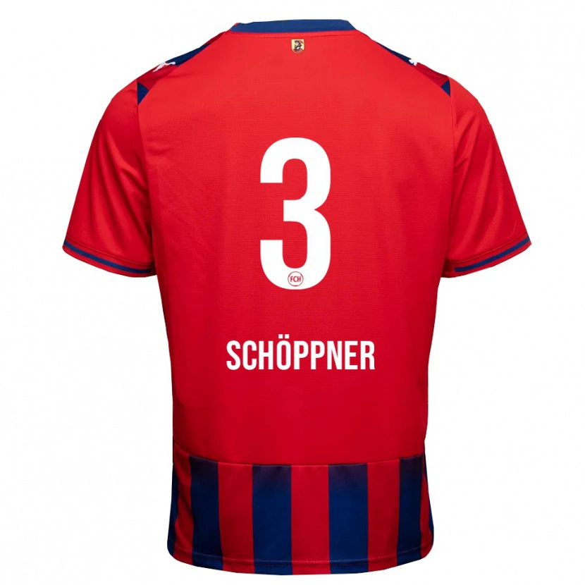 Danxen Kinderen Jan Schöppner #3 Koninklijk Blauw Wit Rood Thuisshirt Thuistenue 2026/27 T-Shirt België