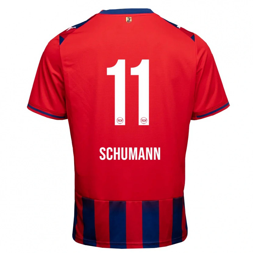 Danxen Kinderen Stefan Schumann #11 Koninklijk Blauw Wit Rood Thuisshirt Thuistenue 2026/27 T-Shirt België