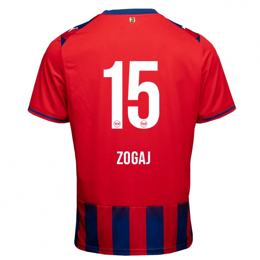 Danxen Kinderen Nderim Zogaj #15 Koninklijk Blauw Wit Rood Thuisshirt Thuistenue 2026/27 T-Shirt België
