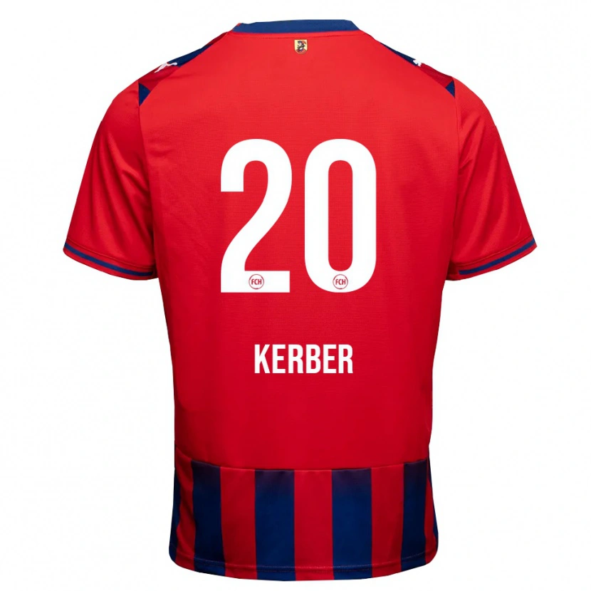 Danxen Kinderen Luca Kerber #20 Koninklijk Blauw Wit Rood Thuisshirt Thuistenue 2026/27 T-Shirt België