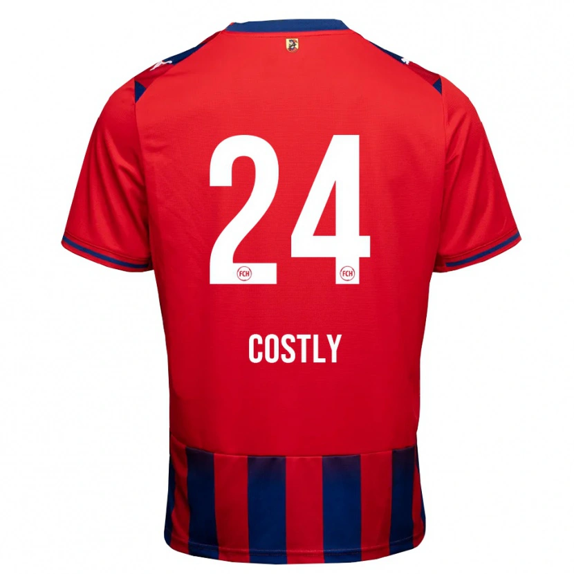 Danxen Kinderen Marcel Costly #24 Koninklijk Blauw Wit Rood Thuisshirt Thuistenue 2026/27 T-Shirt België