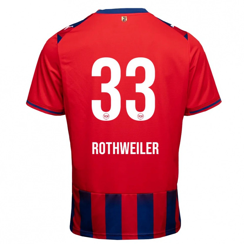 Danxen Kinderen Nick Rothweiler #33 Koninklijk Blauw Wit Rood Thuisshirt Thuistenue 2026/27 T-Shirt België