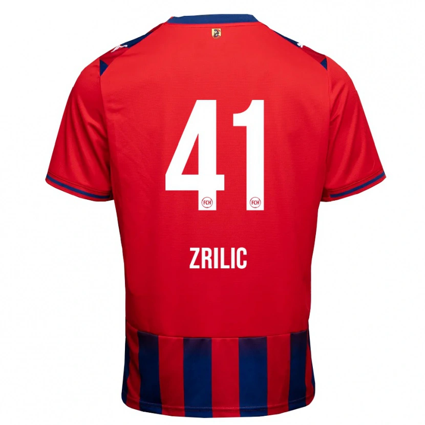 Danxen Kinderen Marko Zrilić #41 Koninklijk Blauw Wit Rood Thuisshirt Thuistenue 2026/27 T-Shirt België