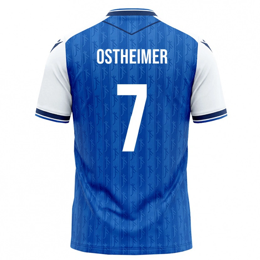 Danxen Kinderen Nevio Ostheimer #7 Koninklijk Blauw Wit Thuisshirt Thuistenue 2026/27 T-Shirt België