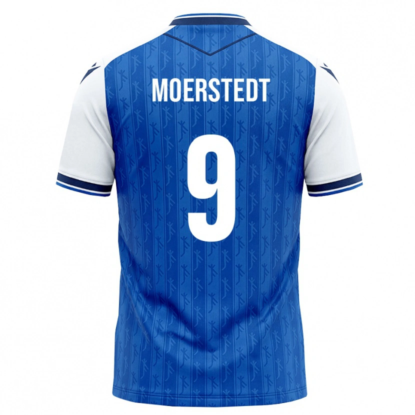 Danxen Kinderen Max Moerstedt #9 Koninklijk Blauw Wit Thuisshirt Thuistenue 2026/27 T-Shirt België
