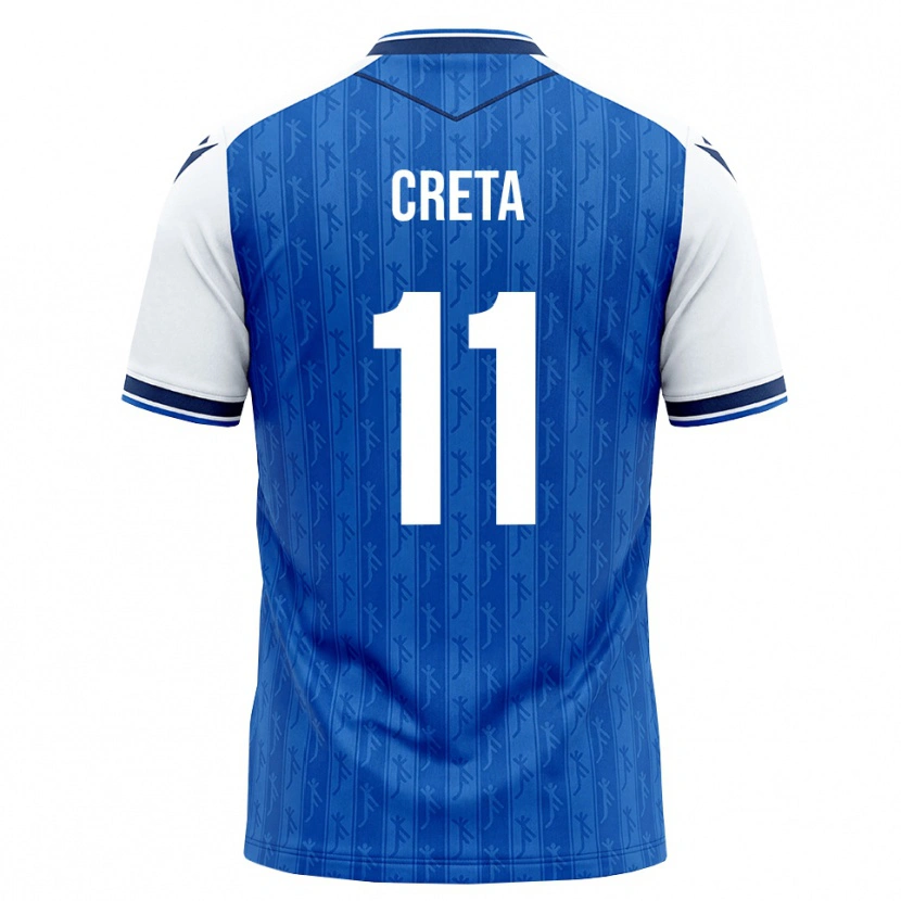 Danxen Kinderen David Creța #11 Koninklijk Blauw Wit Thuisshirt Thuistenue 2026/27 T-Shirt België