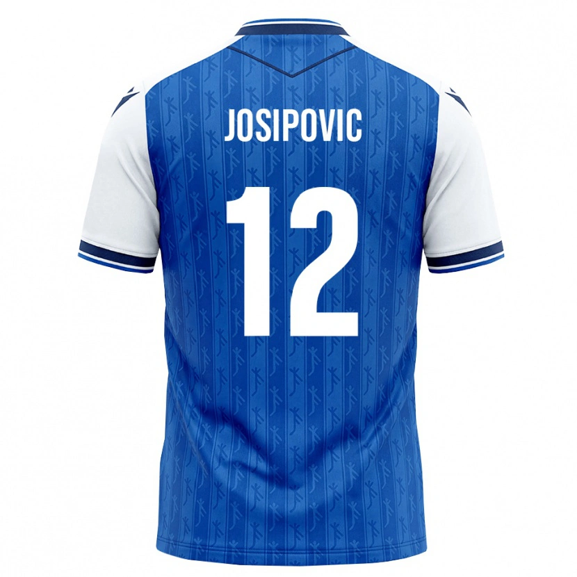 Danxen Kinderen Mihael Josipovic #12 Koninklijk Blauw Wit Thuisshirt Thuistenue 2026/27 T-Shirt België