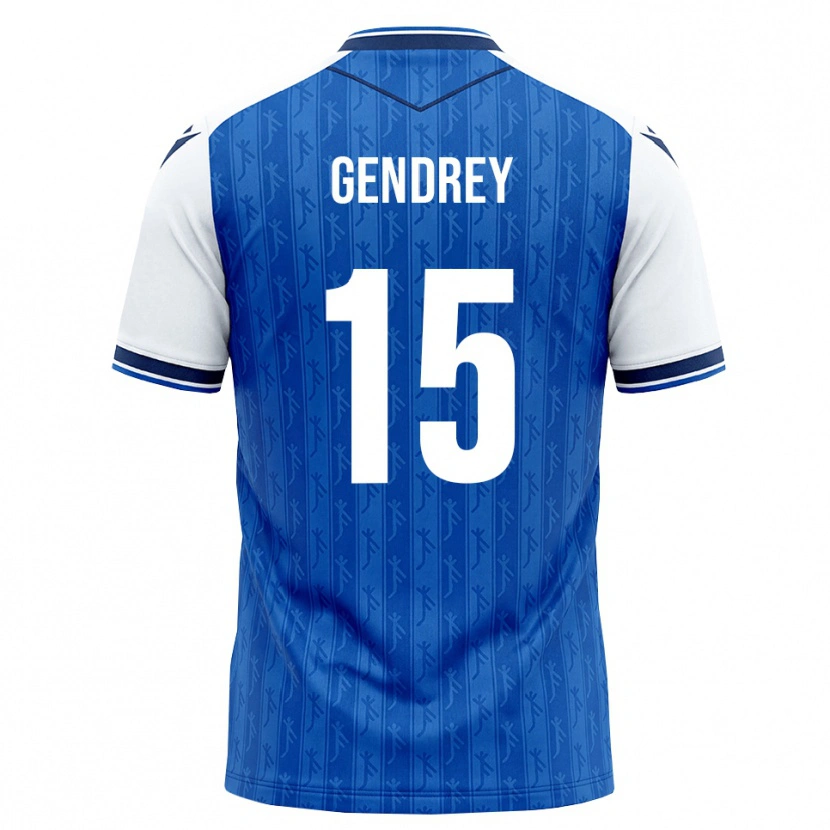 Danxen Kinderen Valentin Gendrey #15 Koninklijk Blauw Wit Thuisshirt Thuistenue 2026/27 T-Shirt België