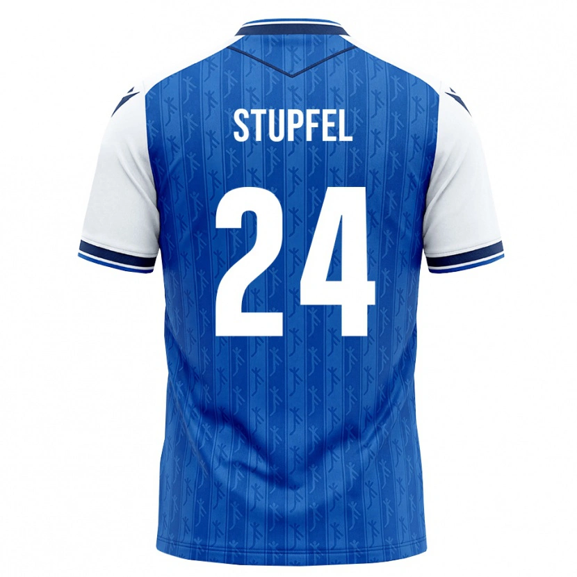 Danxen Kinderen Janis Stupfel #24 Koninklijk Blauw Wit Thuisshirt Thuistenue 2026/27 T-Shirt België